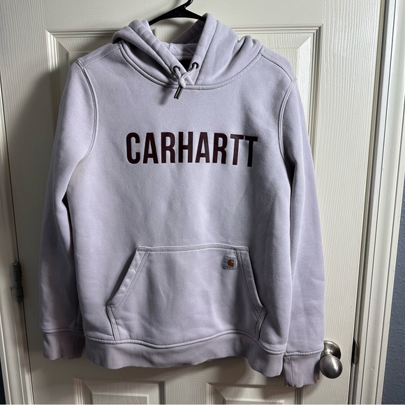 Carhartt Tops - Women’s Carhartt Light Lilac Pullover Hoodie, size Medium